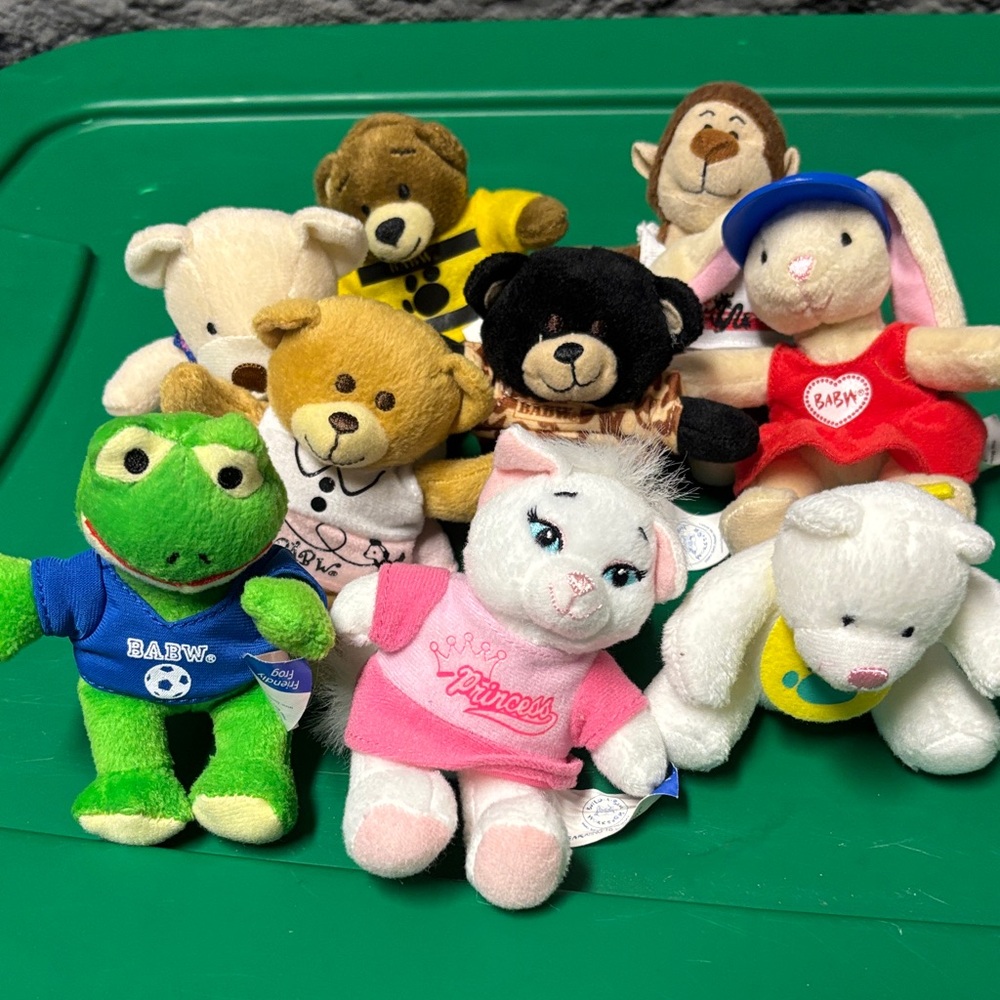 Plush Mini Stuffed Animal Lot - Assorted Cute Characters McDonald’s Build-a-Bear